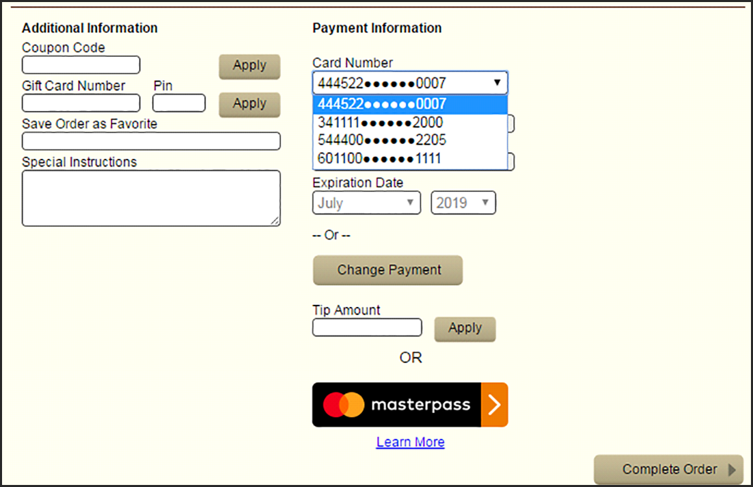 PaymentScreenWithMultipleStoredPaymentCards.png