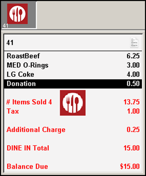 Change Due amount appears as donation on guest check